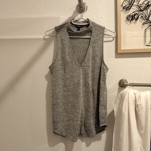 Express Women's XS Mock Neck Chest cut out tank top